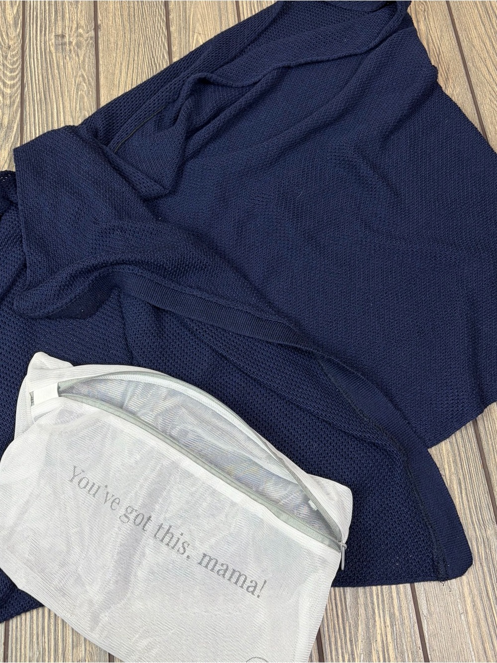 We Are Amma Cocoon Nursing Cover Navy Blue - Picture 4 of 6